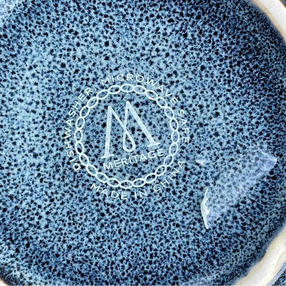 Meritage Jasper blue bowls set of 2 new - Picture 8 of 9